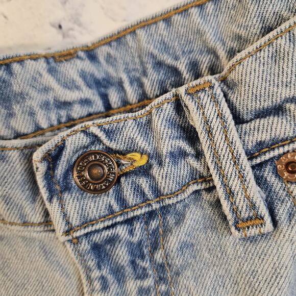 VTG 90s Levis 550 Jeans Mens 34x28 Relaxed fit Denim Light Wash Read - Picture 4 of 9